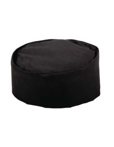 Calot de cuisine en polycoton Whites noir S