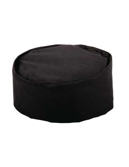 Calot de cuisine en polycoton Whites noir S