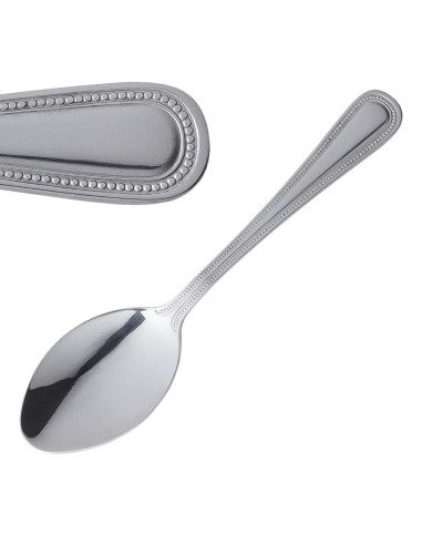 Cuillère à soupe Olympia Bead - lot de 12 en inox 18/0