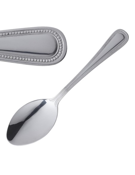 Cuillère à soupe Olympia Bead - lot de 12 en inox 18/0