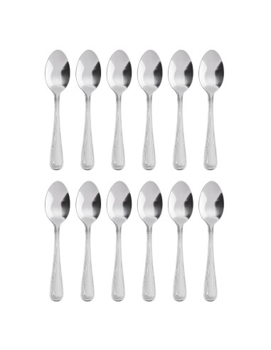 Cuillères à café Olympia Bead - lot de 12 inox 18/0