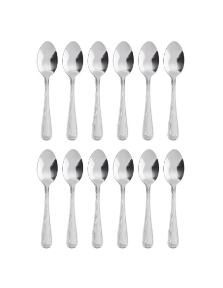 Cuillères à café Olympia Bead - lot de 12 inox 18/0
