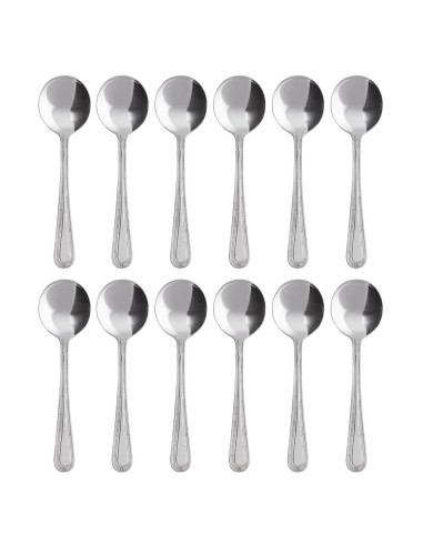 Cuillère à soupe ronde Olympia Bead - lot de 12