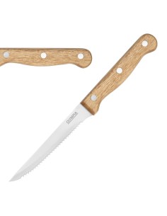 Couteaux à steak en bois d'acacia 113 mm - lot de 12 Olympia