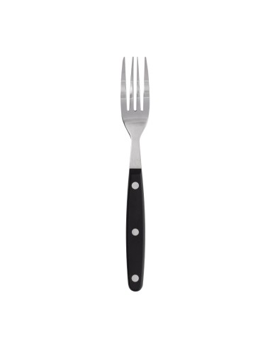 Fourchettes à steak Olympia noir - lot de 12
