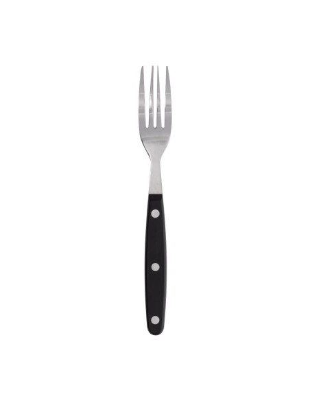 Fourchettes à steak Olympia noir - lot de 12