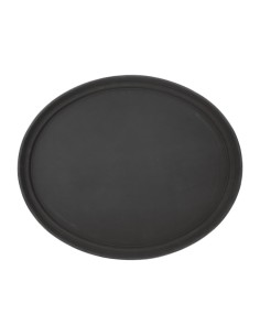 Plateau ovale antidérapant noir Olympia Kristallon 685mm