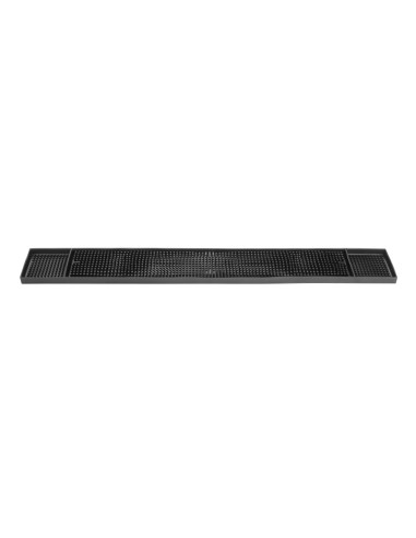 Tapis de bar Olympia noir antidérapant 678x81 mm