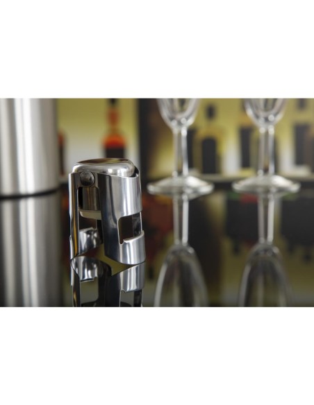 Bouchon à champagne Olympia en chrome argenté