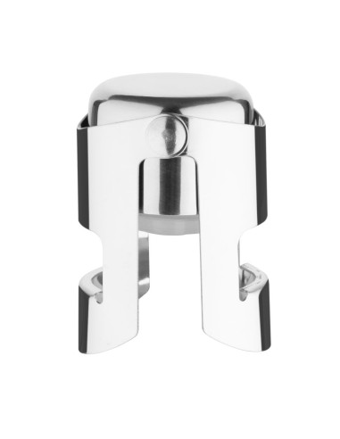 Bouchon à champagne Olympia en chrome argenté