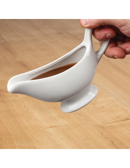Saucières blanches Olympia Whiteware 180ml - Lot de 6