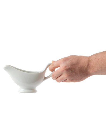 Saucières blanches Olympia Whiteware 180ml - Lot de 6