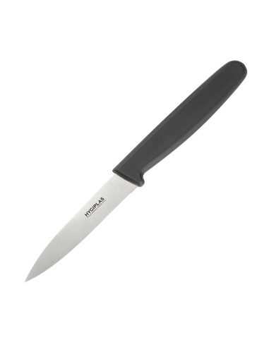 Couteau d'office Hygiplas noir 85mm - Coupe précise