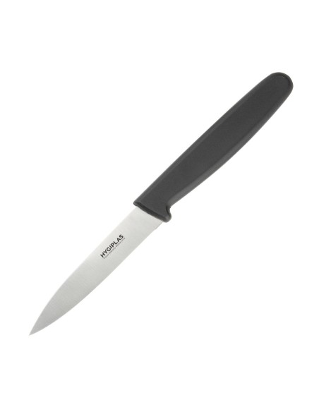 Couteau d'office Hygiplas noir 85mm - Coupe précise
