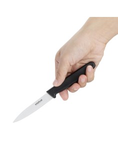 Couteau d'office Hygiplas noir 85mm - Coupe précise 2