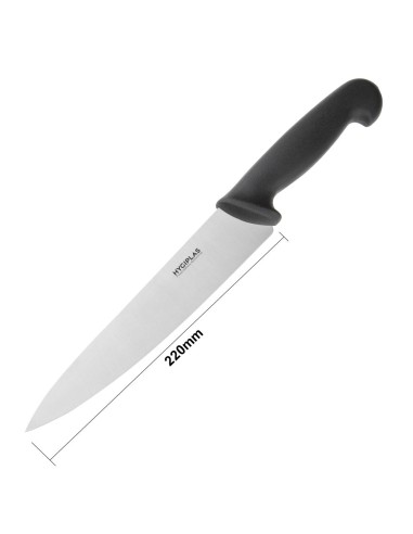 Couteau de cuisine Hygiplas noir 215mm - Qualité pro