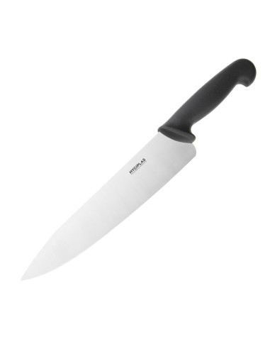 Couteau de cuisine Hygiplas noir 255mm - Chef professionnel