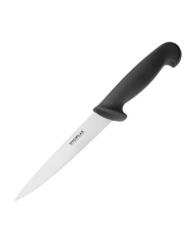 Couteau à filet Hygiplas noir 160mm - inox durable