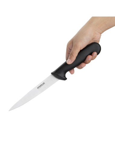 Couteau à filet Hygiplas noir 160mm - inox durable