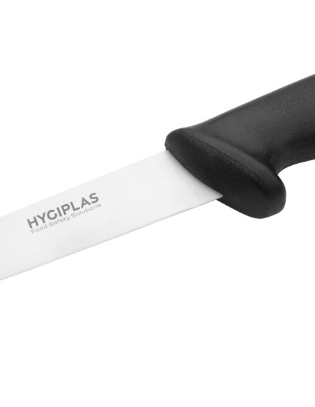 Couteau à filet Hygiplas noir 160mm - inox durable