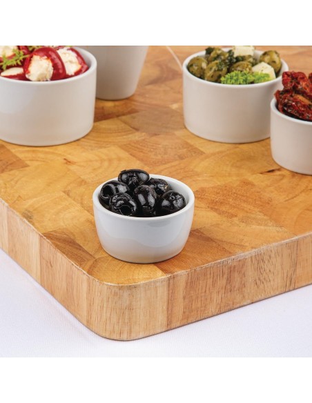 Pots à beurre Olympia Whiteware 62 mm - lot de 12
