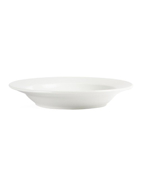 Assiettes creuses blanches Olympia 270 mm - lot de 6