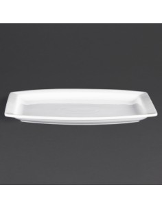 Assiettes rectangulaires Olympia Whiteware 320 mm - lot de 6 2