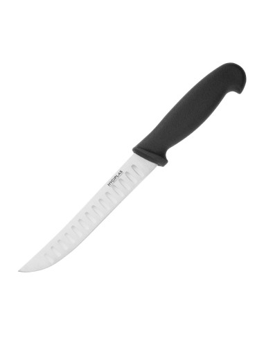 Couteau tout usage alvéolé Hygiplas noir 125mm - 40g