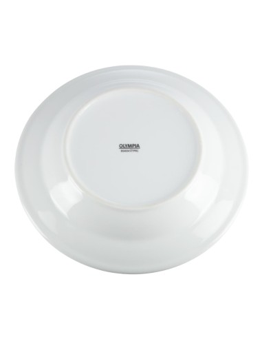 Assiettes creuses blanches Olympia 270 mm - lot de 6