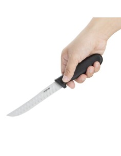 Couteau tout usage alvéolé Hygiplas noir 125mm - 40g 2