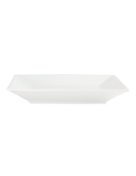 Assiettes carrées Olympia Whiteware 250mm - Lot de 6