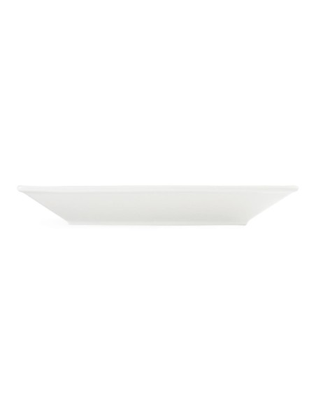Assiettes carrées Olympia Whiteware 250mm - Lot de 6