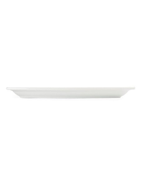 Assiettes rectangulaires Olympia Whiteware 320 mm - lot de 6