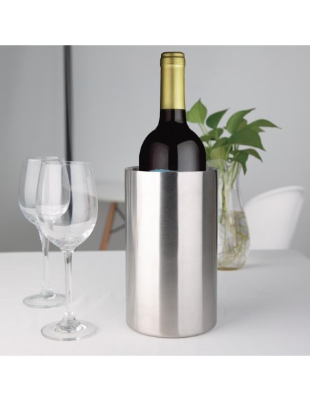 Rafraîchisseur double paroi inox brossé Olympia - 2 L