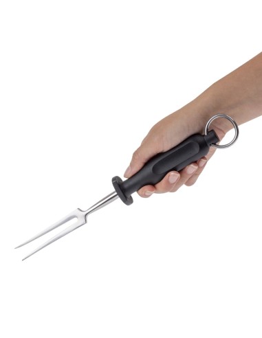 Fourchette à découper Hygiplas 150mm - Inox noir