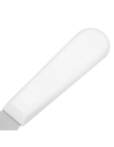 Couteau spatule droit Hygiplas blanc 100mm - 10 cm