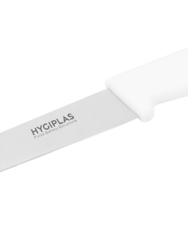 Couteau d'office Hygiplas blanc 75 mm - coupe précise