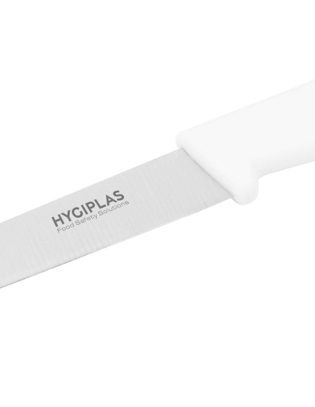 Couteau d'office Hygiplas blanc 75 mm - coupe précise