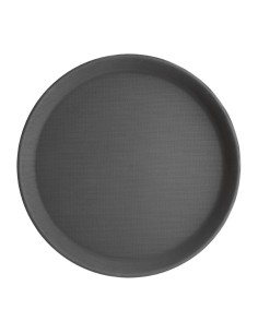 Plateau antidérapant Olympia Kristallon rond noir 280 mm