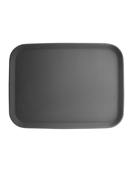 Plateau antidérapant Olympia Kristallon 380 × 510 mm - Noir