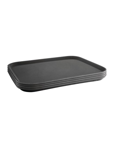 Plateau antidérapant Olympia Kristallon 356x457 mm - Noir