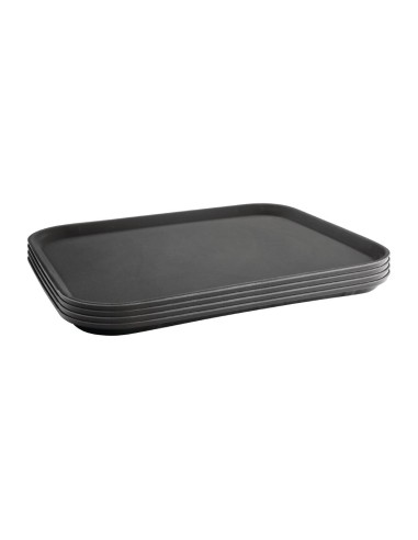 Plateau antidérapant Olympia Kristallon 380 × 510 mm - Noir