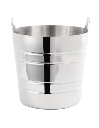 Seau à vin et champagne inox poli Olympia - 4,9 L