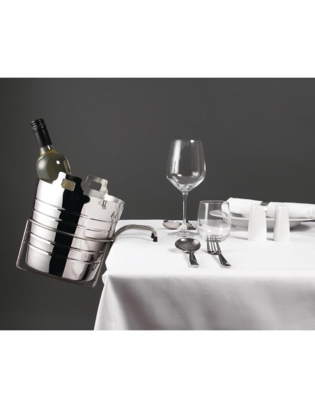 Seau à vin et champagne inox poli Olympia - 4,9 L