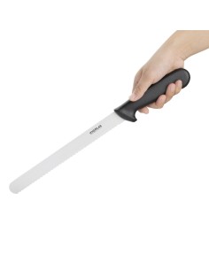 Couteau à trancher denté Hygiplas noir 248 mm 2