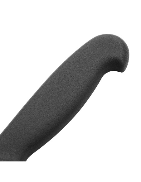 Couteau à trancher denté Hygiplas noir 300mm - 30 cm
