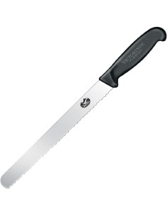 Couteau à trancher denté Victorinox 305 mm - Manche Fibrox noir