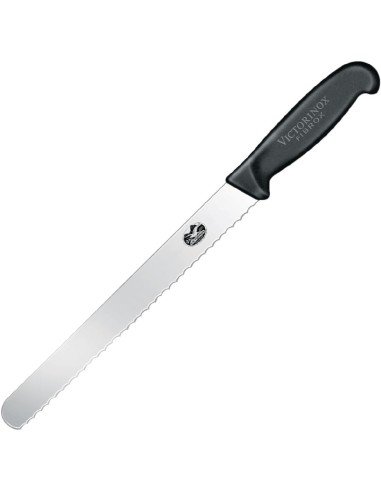 Couteau à trancher denté Victorinox 305 mm - Manche Fibrox noir