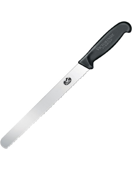 Couteau à trancher denté Victorinox 305 mm - Manche Fibrox noir