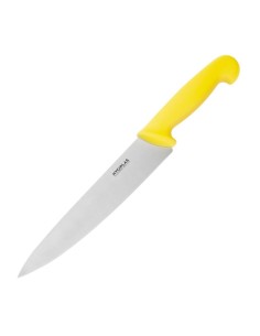 Couteau de cuisine Hygiplas jaune 218mm - Chef professionnel